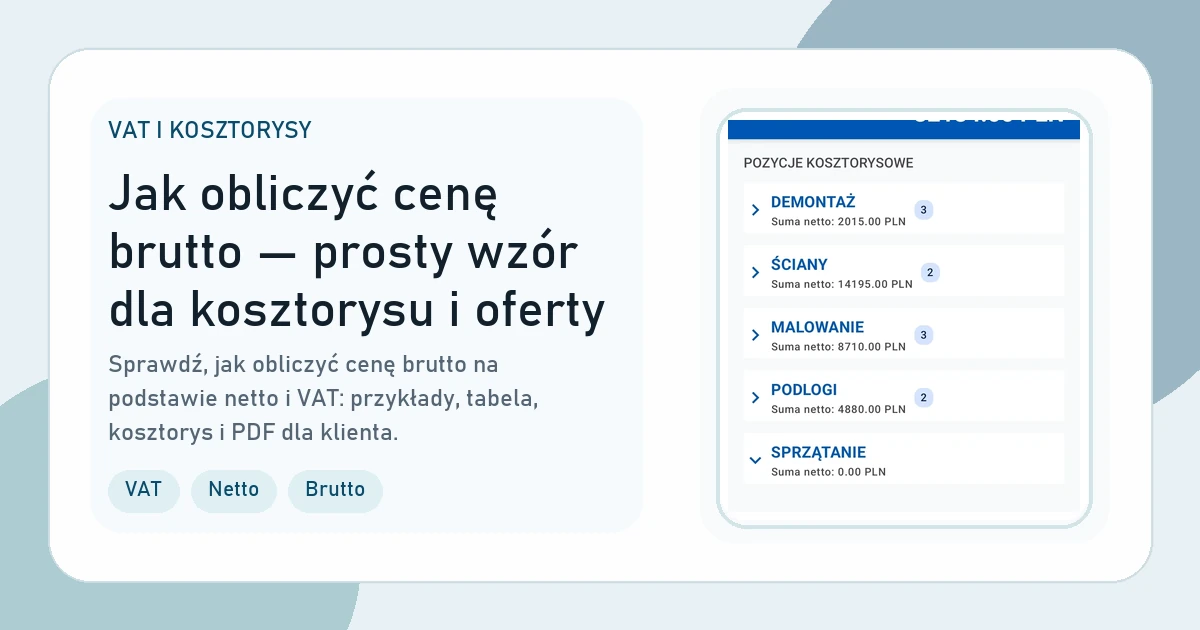Okładka artykułu Jak obliczyć cenę brutto